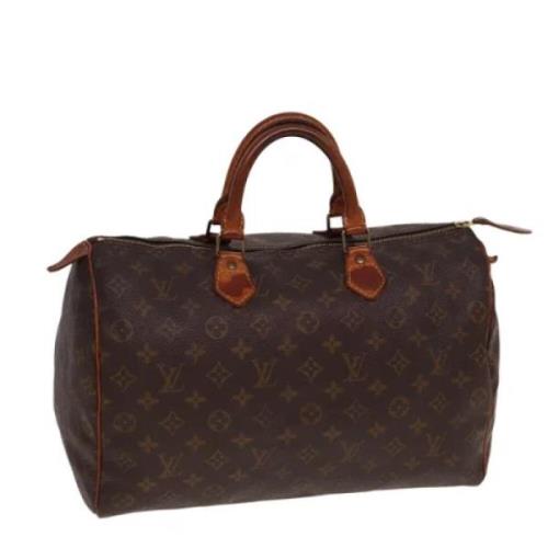 Pre-owned Canvas handbags Louis Vuitton Vintage , Brown , Dames