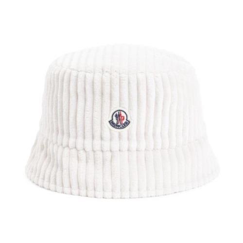 Licht Beige Bucket Hat Moncler , Beige , Dames