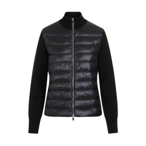 Tricot Cardigan in Zwart Moncler , Black , Dames