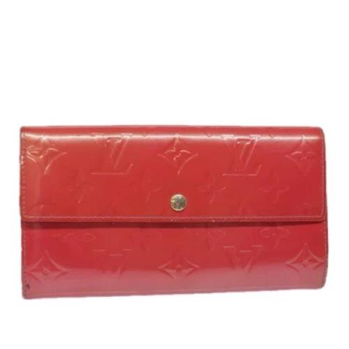 Pre-owned Leather wallets Louis Vuitton Vintage , Pink , Dames