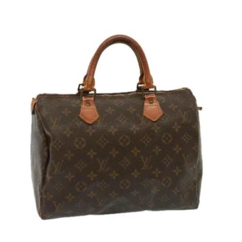 Pre-owned Canvas handbags Louis Vuitton Vintage , Brown , Dames