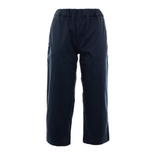 Hoge taille wijde broek voor vrouwen Sun68 , Blue , Dames