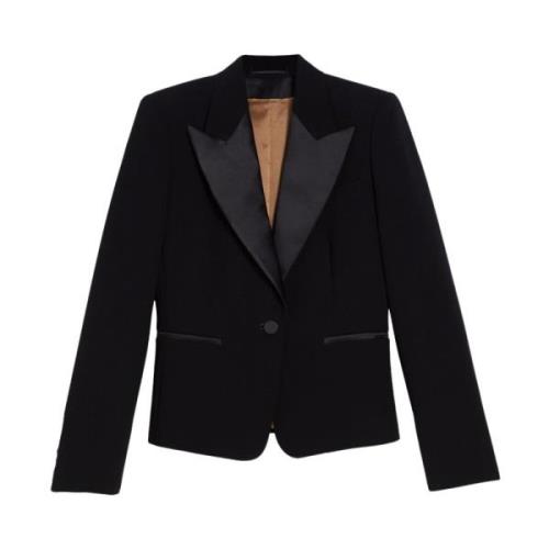 Elegante Wollen Jas Max Mara , Black , Dames