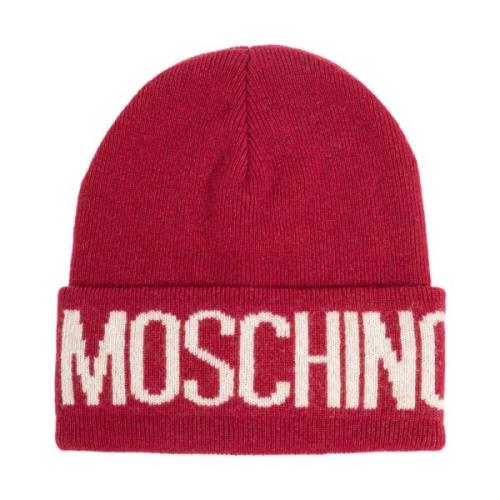 Pet met logo Moschino , Red , Unisex