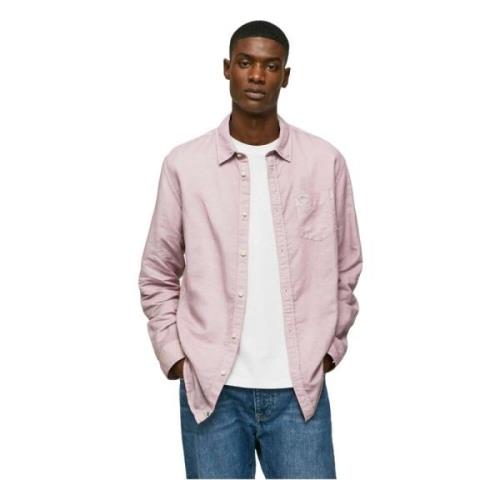 Overhemd Pepe Jeans , Pink , Heren