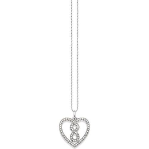 Infinity Hart Hanger Ketting Zilver Thomas Sabo , Gray , Dames