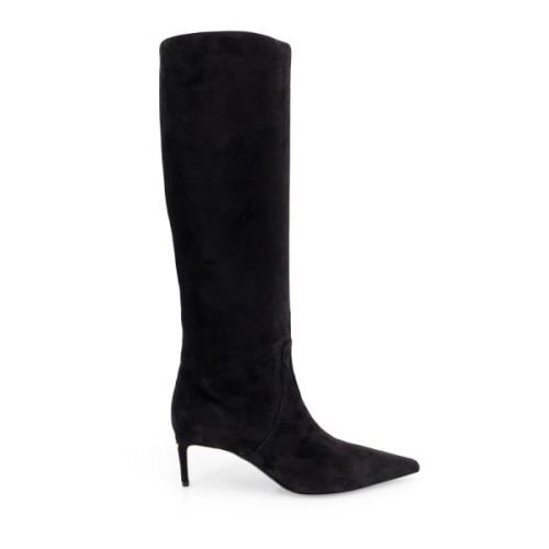 Suede Stiletto Heel Boots Dolce & Gabbana , Black , Dames