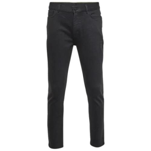 Pre-owned Denim jeans Louis Vuitton Vintage , Black , Heren