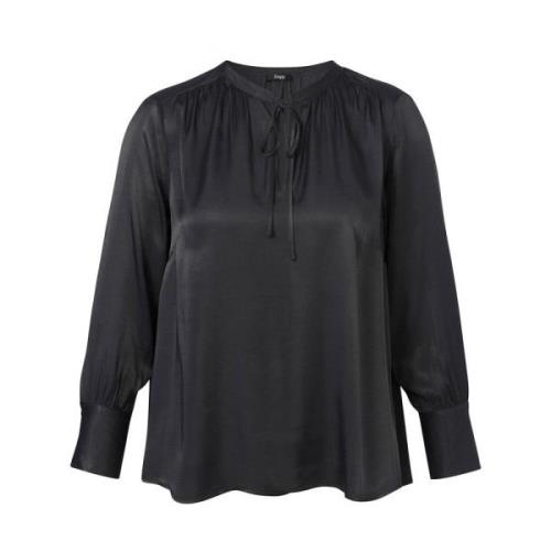 Lange Mouw Blouse Frapp , Gray , Dames