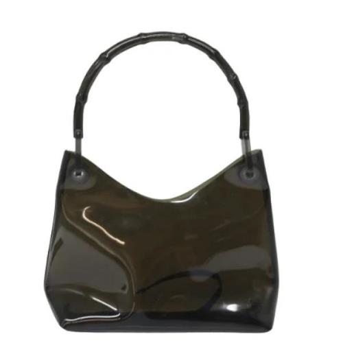 Pre-owned Vinyl handbags Gucci Vintage , Black , Dames