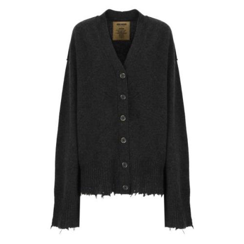 Grijze Cashmere V-Hals Cardigan Sweater UMA Wang , Gray , Dames