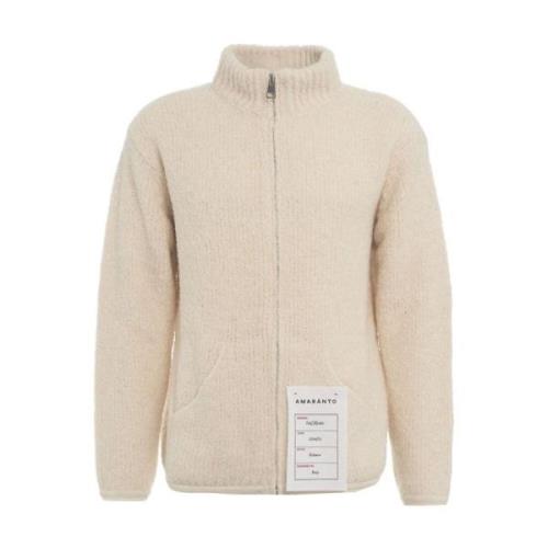 Witte Gebreide Trui Aw24 Handwas Amaránto , Beige , Heren