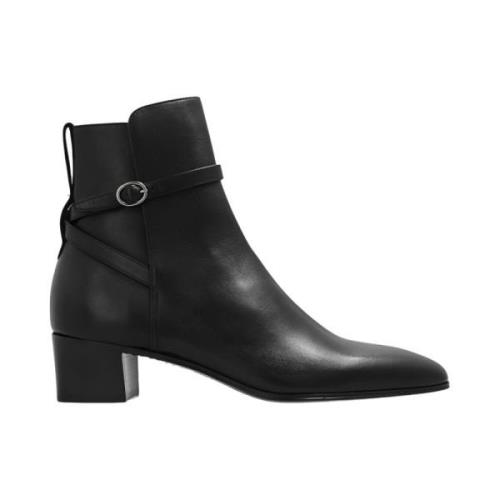 ‘Terry’ leren enkellaarzen Saint Laurent , Black , Heren