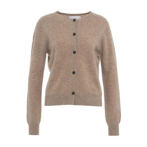 Bruine Gebreide Trui Aw24 Handwas Kaos , Brown , Dames