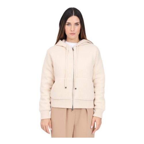 Witte Bomberjack Casual Herfst Winter Max Mara , Beige , Dames