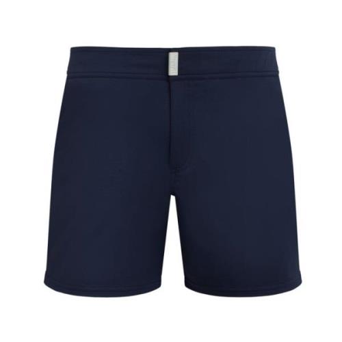 Heren Solid Stretch Zwemshorts Vilebrequin , Blue , Heren