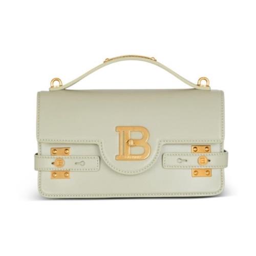 B-Buzz Shoulder 24 kalfsleren tas Balmain , Green , Dames