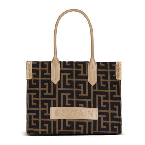 B-Army Shopper 36 tas in PB Labyrinth jacquard Balmain , Multicolor , ...