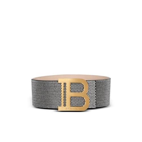 Suède en kristal B-Riem Balmain , Gray , Dames