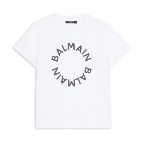 T-shirt met logo Balmain , White , Unisex