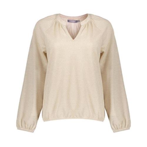 Top met korte mouwen Geisha , Beige , Dames