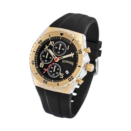 Gouden Chrono Horloge Vilebrequin , Black , Heren