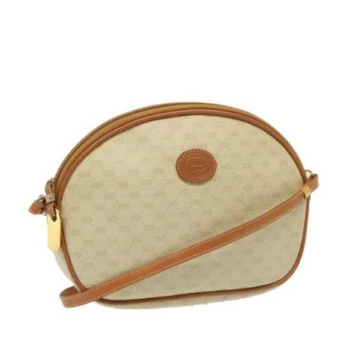 Pre-owned Leather gucci-bags Gucci Vintage , Beige , Dames