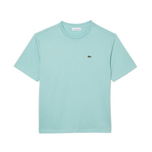 Klassieke Ronde Hals Korte Mouw T-Shirt Lacoste , Green , Dames