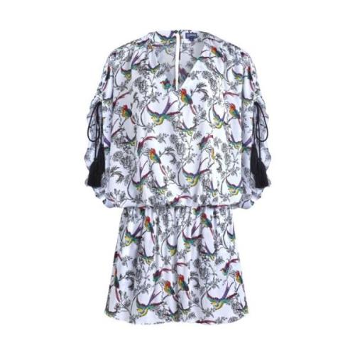 Rainbow Birds Playsuit met V-hals Vilebrequin , Multicolor , Dames