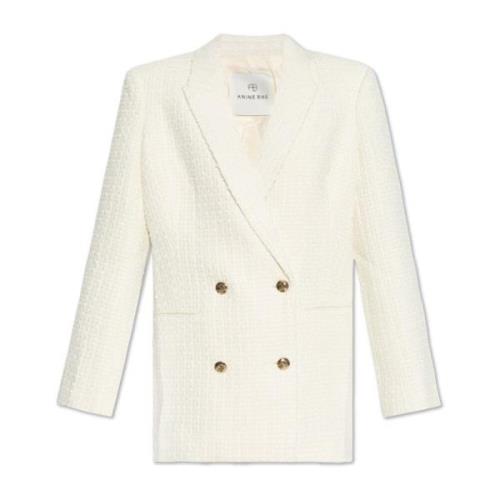 Tweed Blazer Anine Bing , Beige , Dames