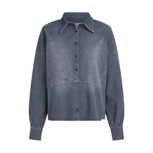 Blouse Lange Mouw Penn&Ink N.Y , Gray , Dames