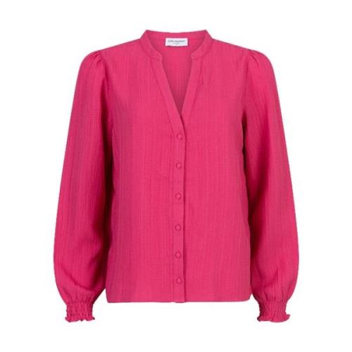 Kimber Lange Mouw Blouse Lofty Manner , Pink , Dames