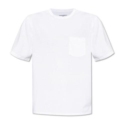 T-shirt met zak Officine Générale , White , Heren