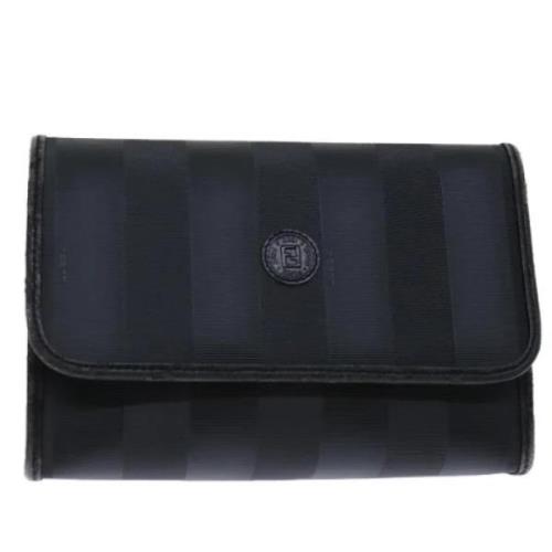 Pre-owned Canvas clutches Fendi Vintage , Black , Dames