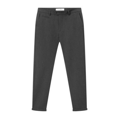 Slim Fit Como Suit Broek Les Deux , Gray , Heren