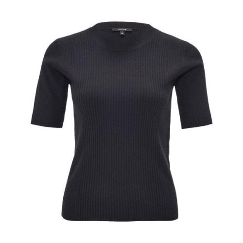 Stijlvolle Pullover met Prika Detail Opus , Black , Dames