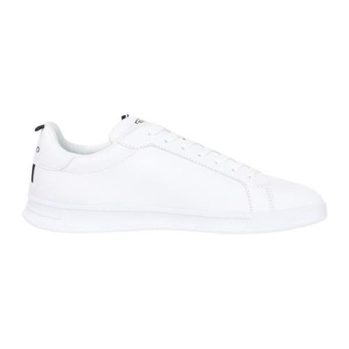 Witte Casual Sneakers met Zijlogo Ralph Lauren , White , Heren