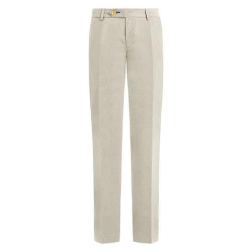 Slim Fit Katoenen Chino Broek Vilebrequin , Beige , Heren