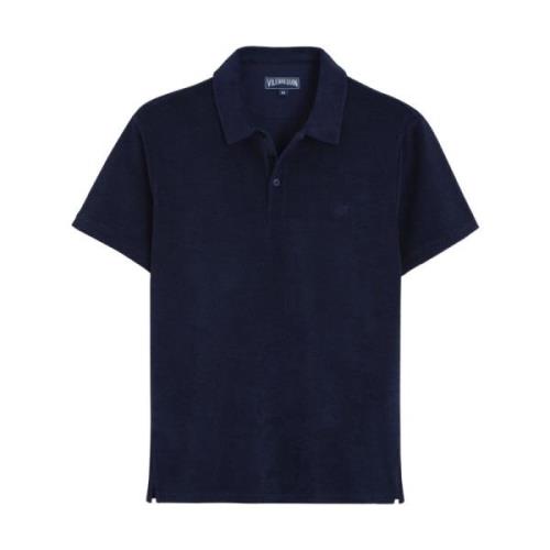 Jacquard Polo Shirt voor Heren Vilebrequin , Blue , Heren