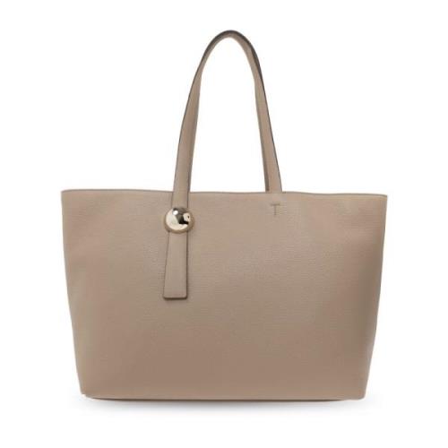 Grote Shopper Tas Furla , Beige , Dames