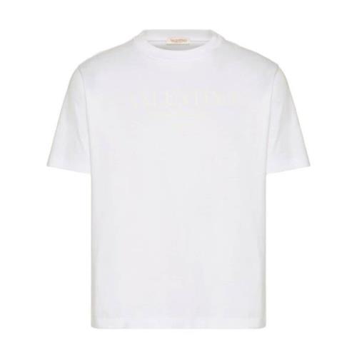 Witte T-shirts Polos voor mannen Valentino Garavani , White , Heren