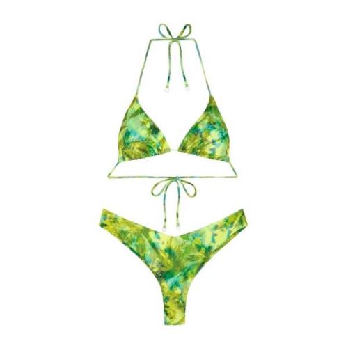 Bikini Triangolo E Slip Americano Fisso Sundown F**k , Multicolor , Da...