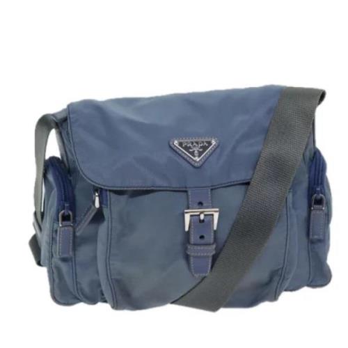 Pre-owned Nylon prada-bags Prada Vintage , Blue , Dames