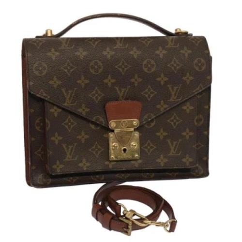 Pre-owned Canvas handbags Louis Vuitton Vintage , Brown , Dames