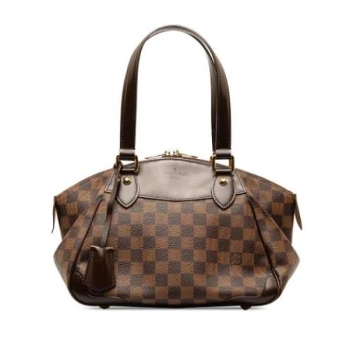 Pre-owned Canvas handbags Louis Vuitton Vintage , Brown , Dames