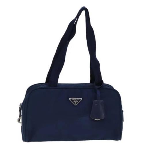 Pre-owned Nylon handbags Prada Vintage , Blue , Dames