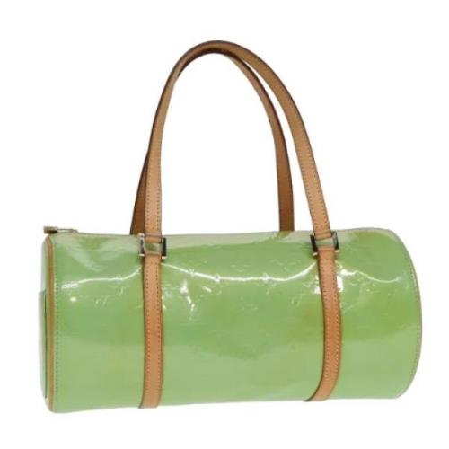 Pre-owned Leather handbags Louis Vuitton Vintage , Green , Dames