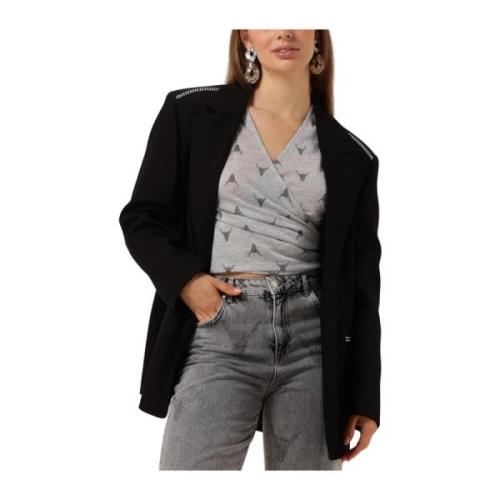 Studs Blazer voor stijlvolle vrouwen Alix The Label , Black , Dames