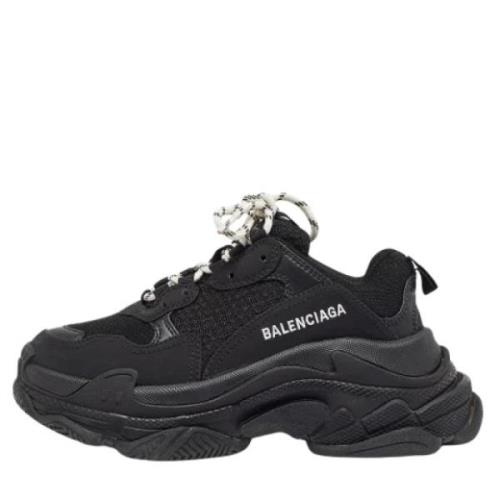 Pre-owned Mesh sneakers Balenciaga Vintage , Black , Dames