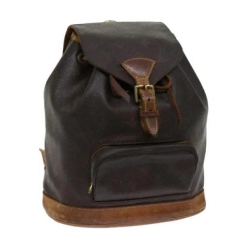 Pre-owned Canvas backpacks Louis Vuitton Vintage , Brown , Dames